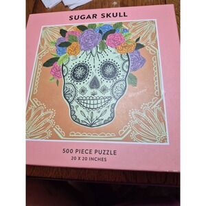 Puzzle Sugar Skull 500 Piece By Galison New